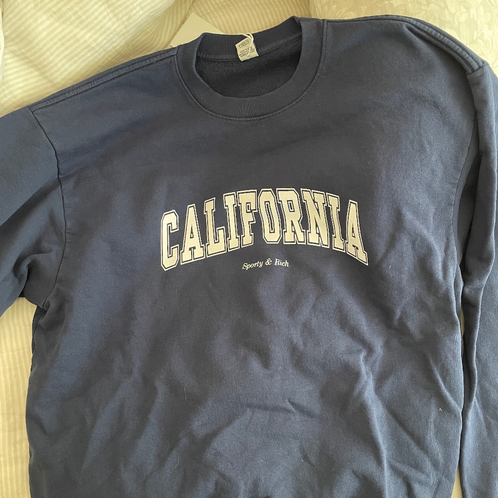 Sporty & Rich - California Crewneck Navy